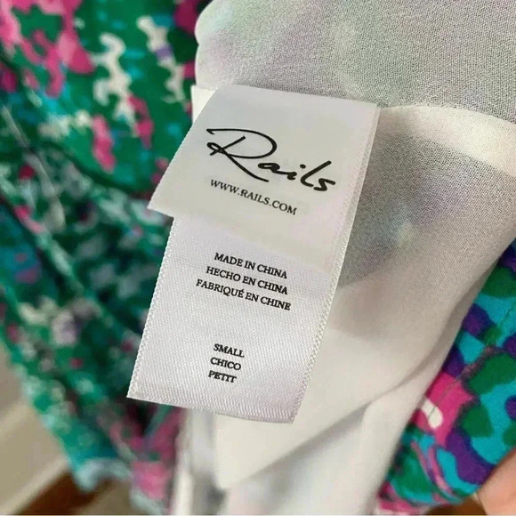 NWT Rails Juni Floral Tiered Midi Dress Gardenia Flower size Small - Picture 7 of 13